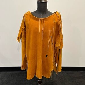 Arizona Indigenous Leather Suede Buckskin Shirt